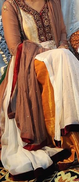 Pakistani 3 piece exquisite shalwar kameez gown - Picture 13 of 13